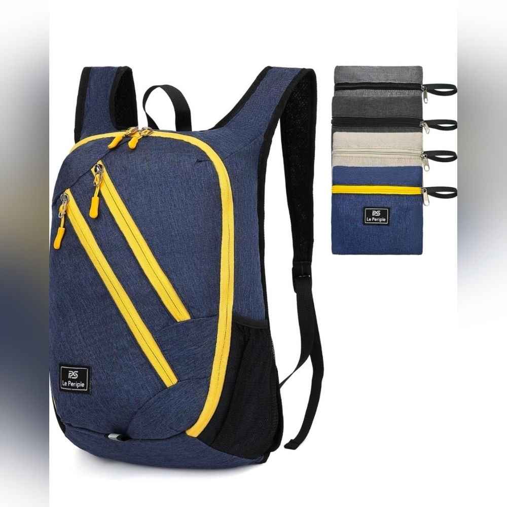 Daypack 15L Hiking Backpack Foldable Lightweight Travel Day pack, Blue